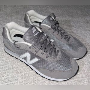New Balance Men's Gray and White Sneakers